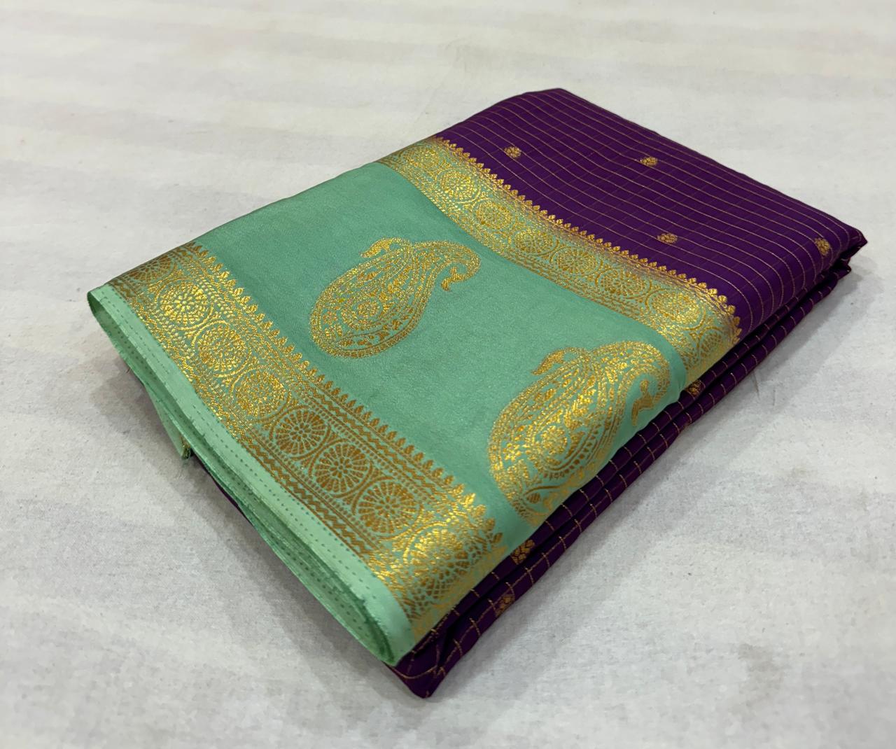 Anushree Mysore Crepe Saree