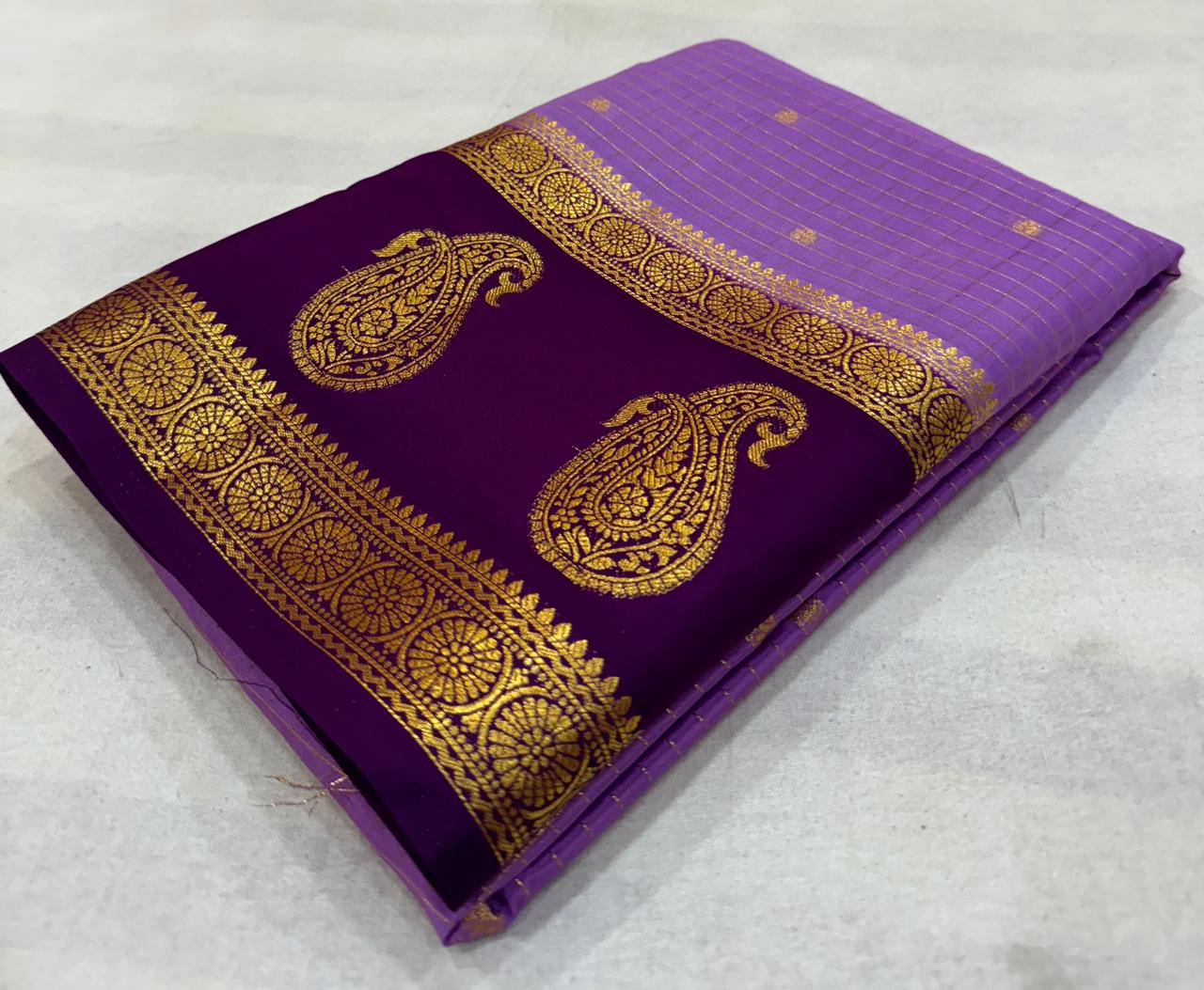 Anushree Mysore Crepe Saree
