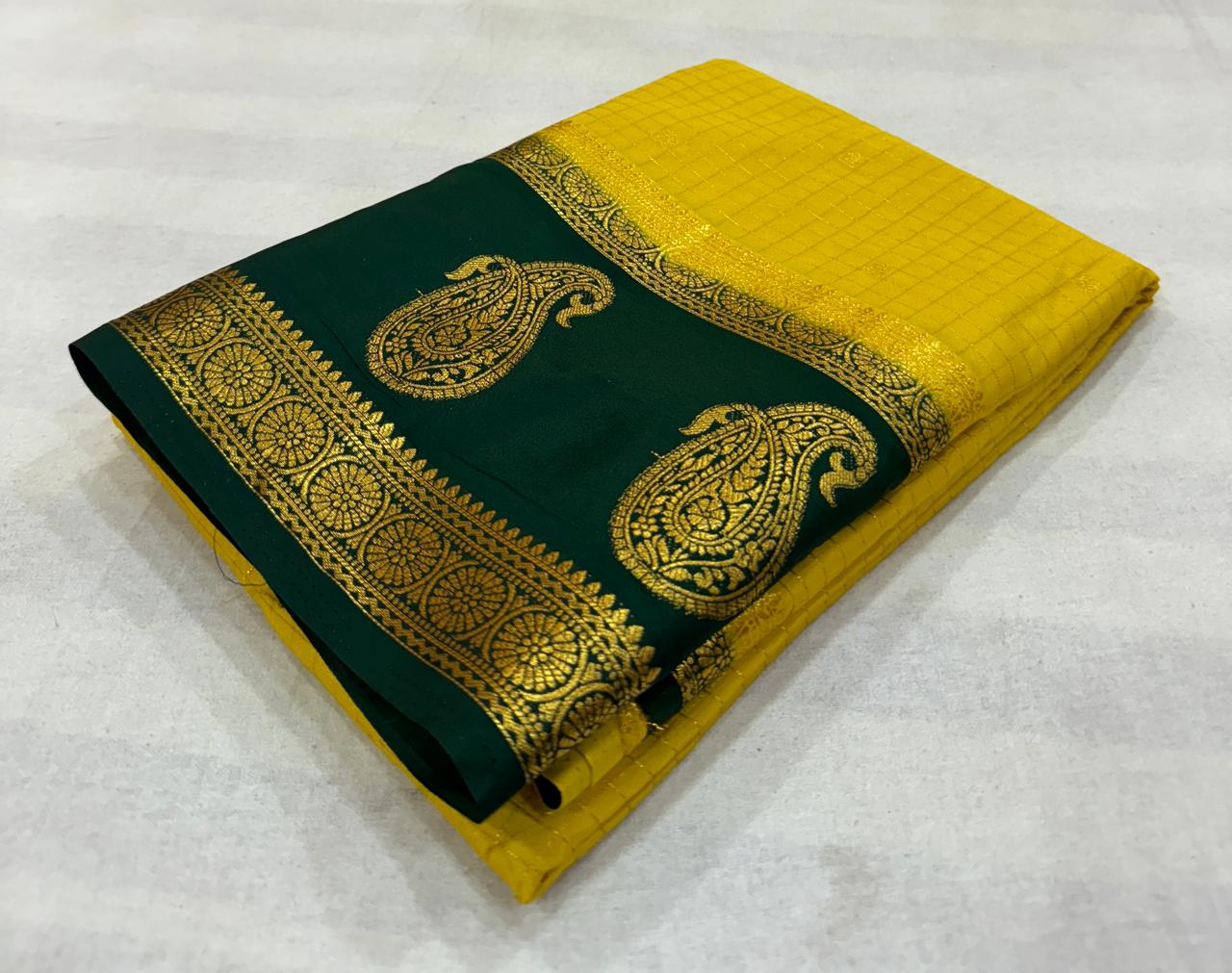 Anushree Mysore Crepe Saree