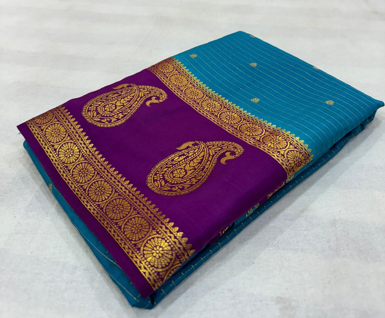 Anushree Mysore Crepe Saree