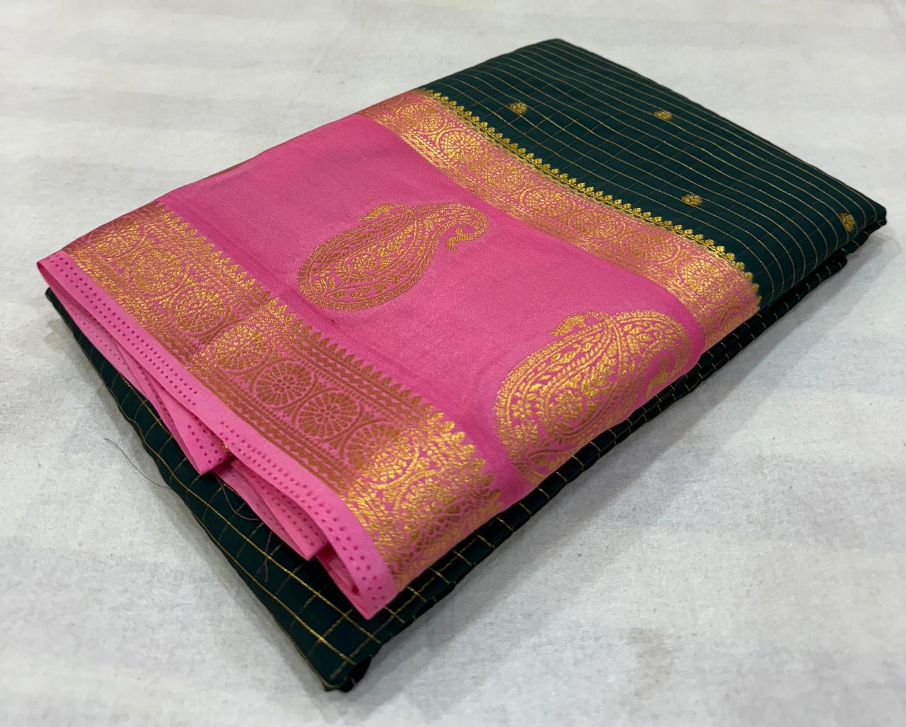 Anushree Mysore Crepe Saree
