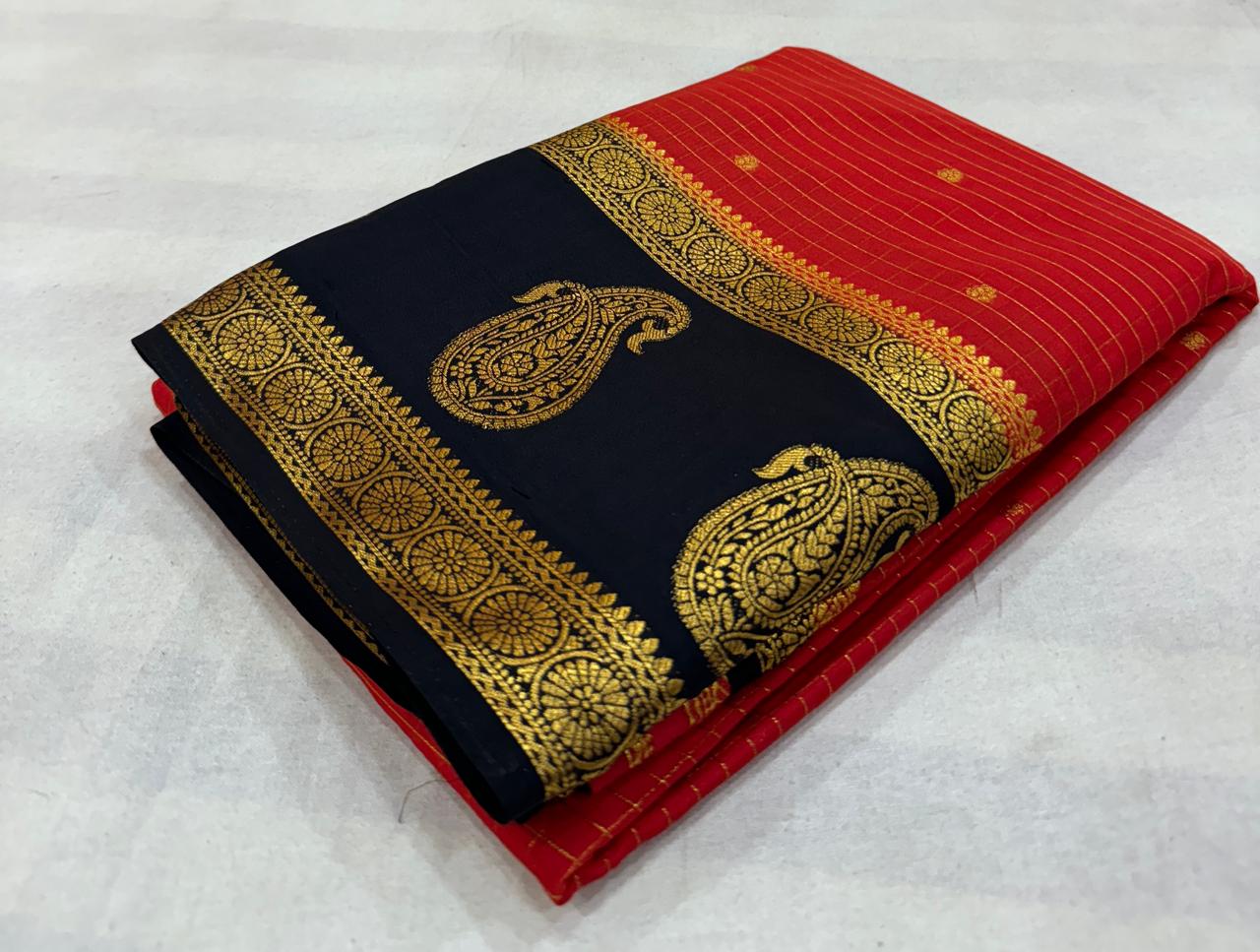 Anushree Mysore Crepe Saree