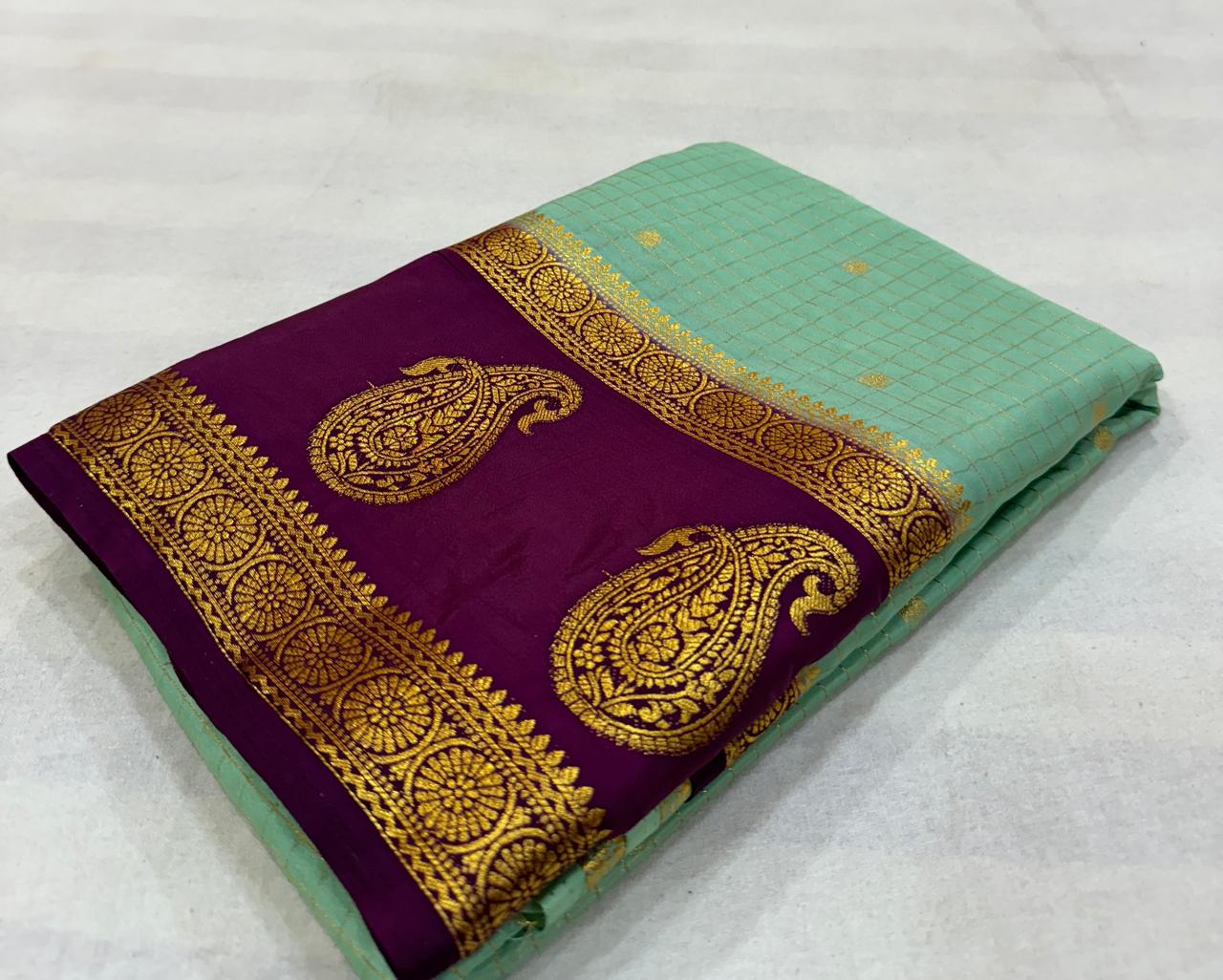 Anushree Mysore Crepe Saree