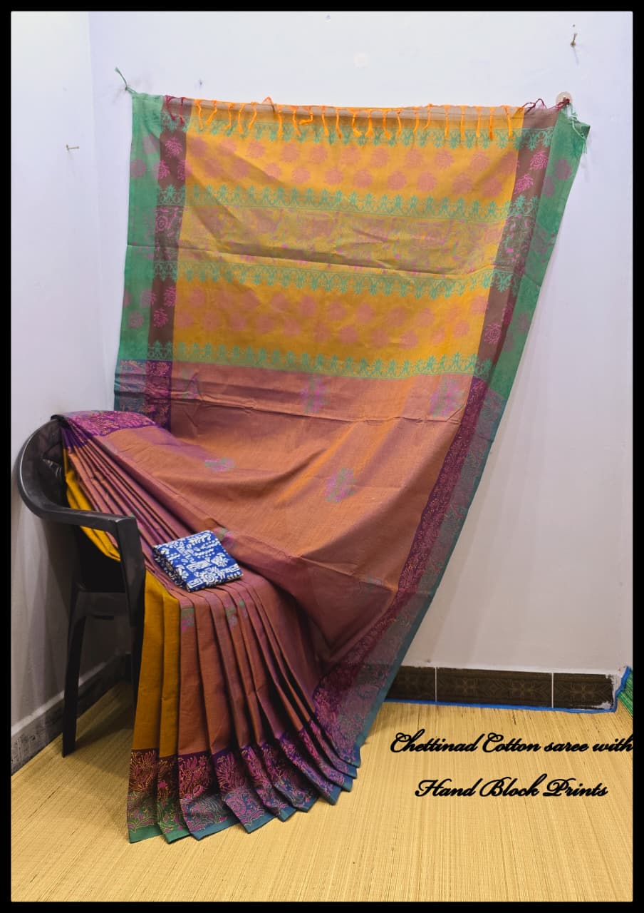 Printed Chettinad Cotton Sarees