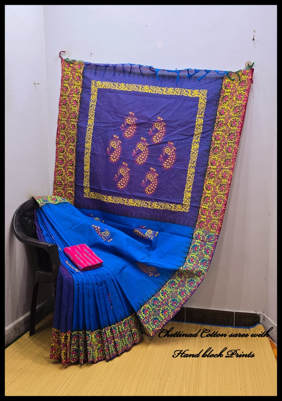 Printed Chettinad Cotton Sarees