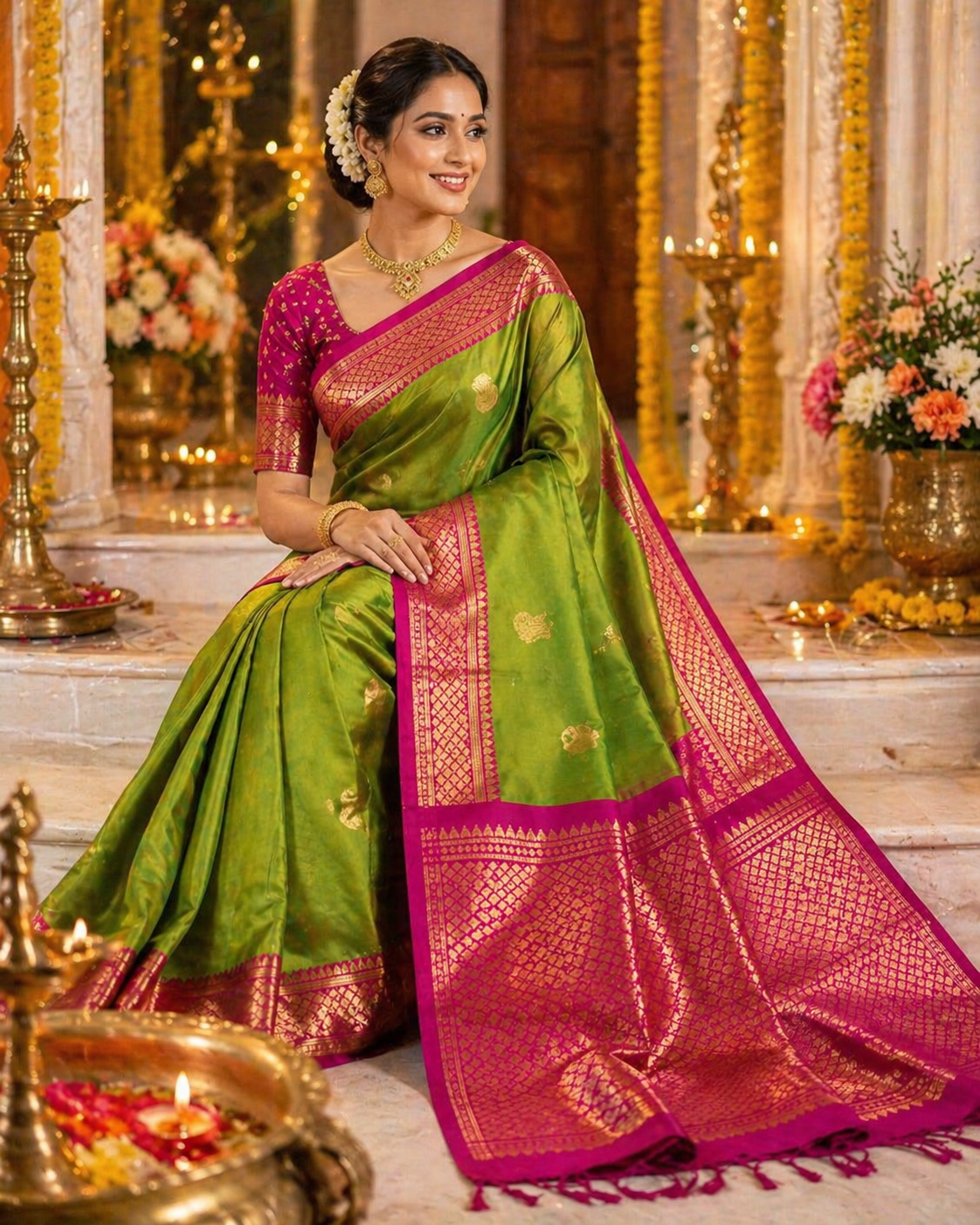 Vedika Cotton Silk Sarees