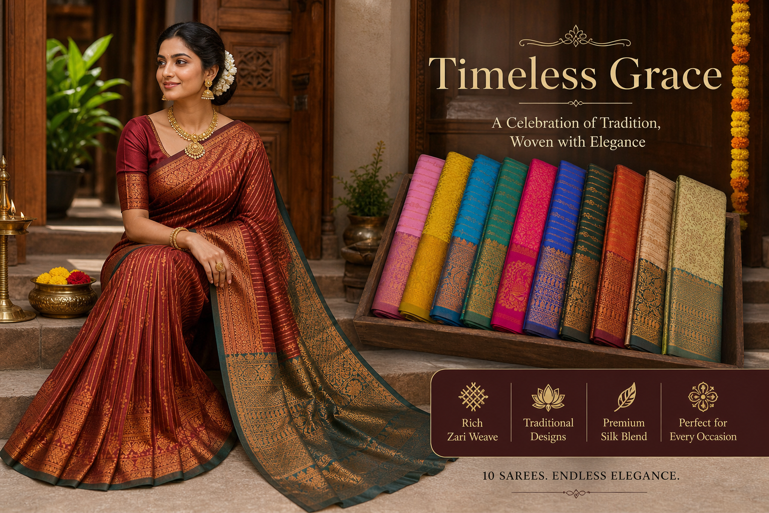 KUPERA KORVAI ELITE  BRIDAL SILk SAREES