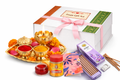 Sacred Pooja Gift Hamper – Spiritual Wellness & Blessings Gift Box for Housewarming, Festivals & Auspicious Occasions