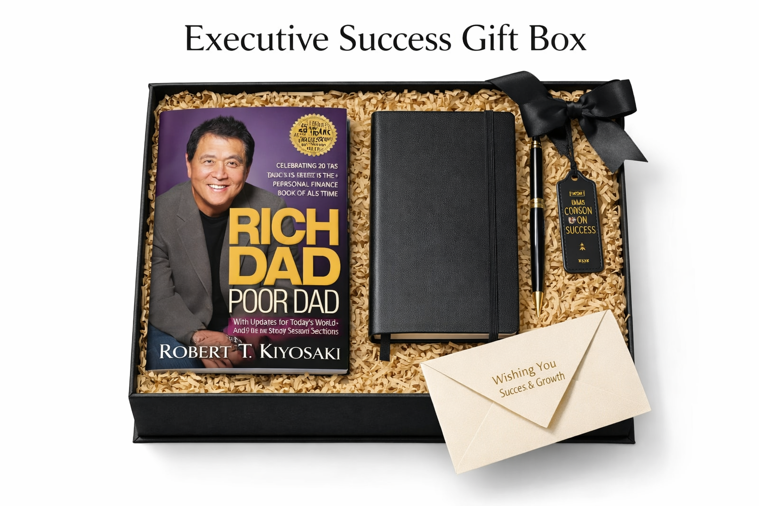Executive Success Gift Hamper Box – Premium Wealth & Productivity Hamper with Rich Dad Poor Dad Book
