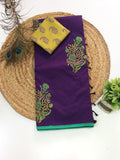 South Cotton Mix Printed Sarees