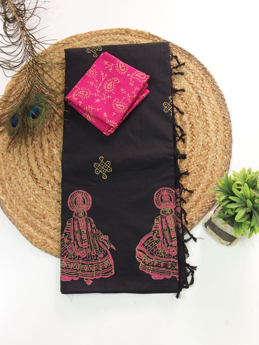 South Cotton Mix Printed Sarees