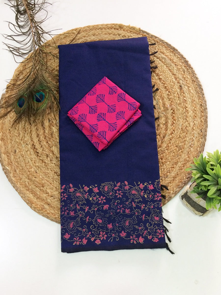 South Cotton Mix Printed Sarees