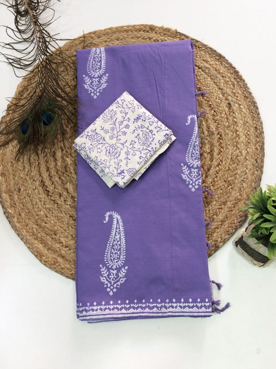 South Cotton Mix Printed Sarees