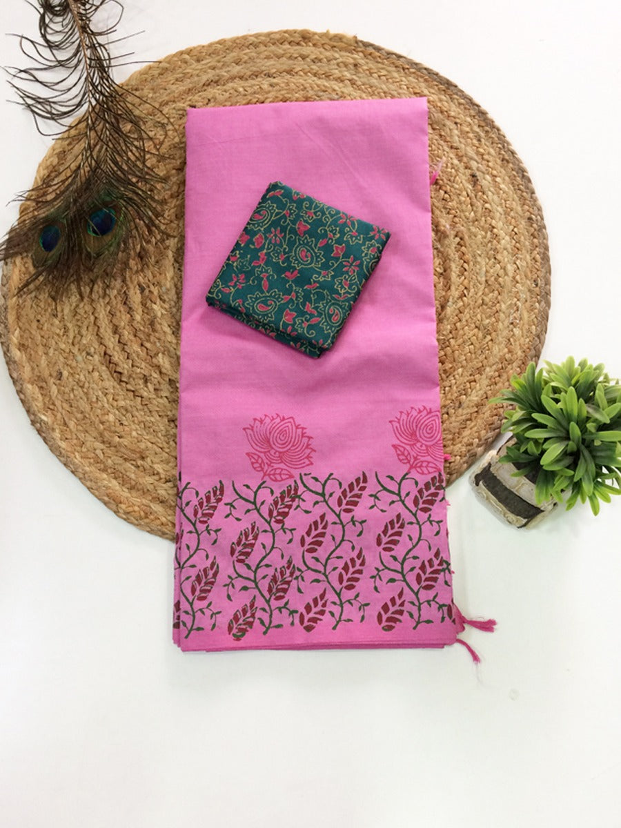 South Cotton Mix Printed Sarees