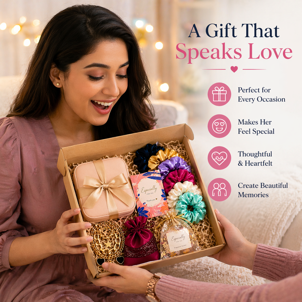 Gifnova Elegance Bloom Women’s Luxury Gift Hamper | 6 Premium Gifts Inside |