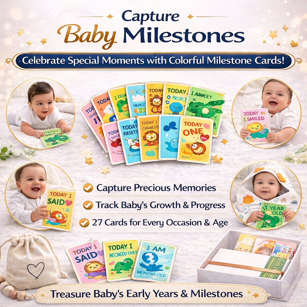 Premium Baby Milestone Hamper – Capture Every First of Baby Forever