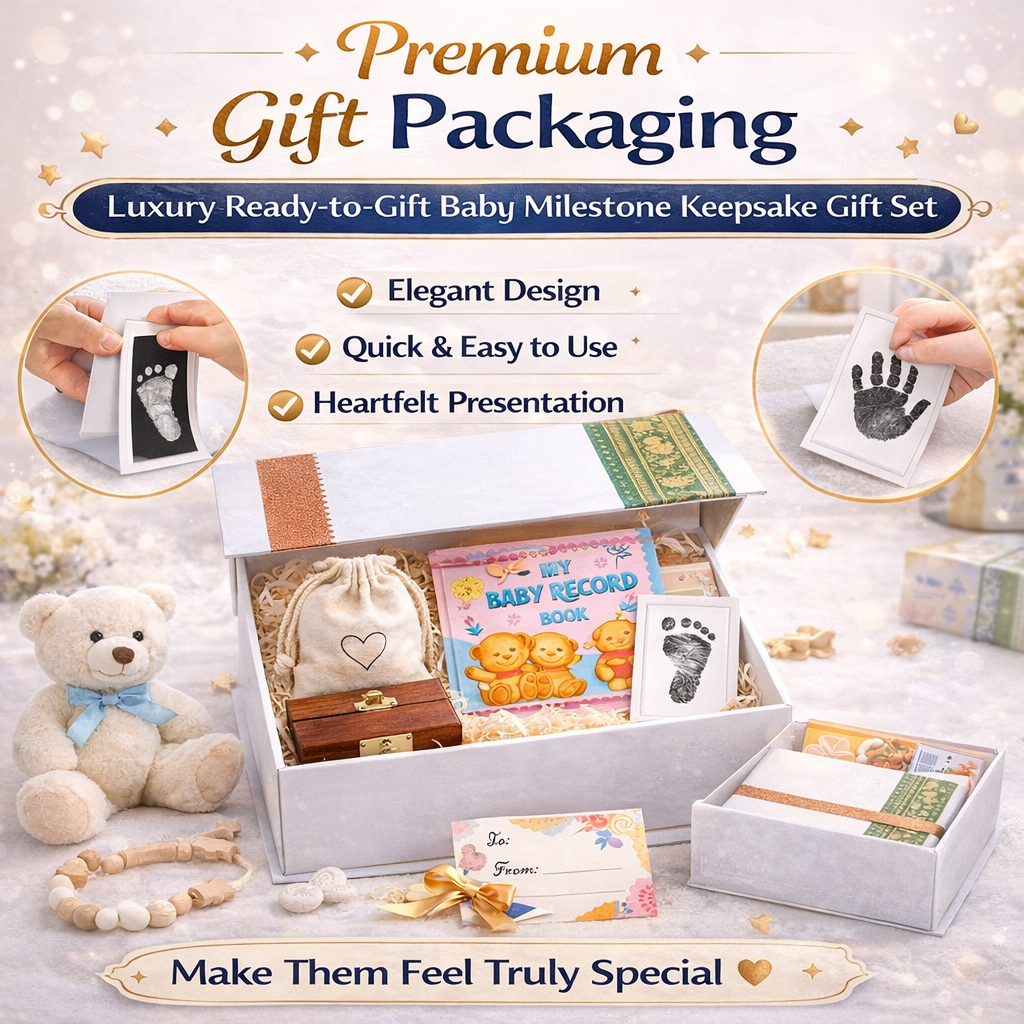 Premium Baby Milestone Hamper – Capture Every First of Baby Forever