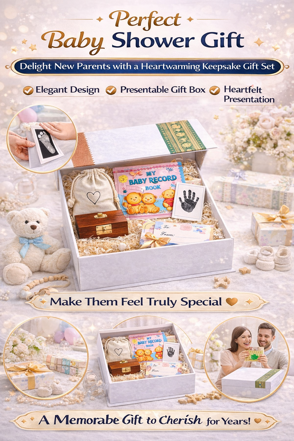 Premium Baby Milestone Hamper – Capture Every First of Baby Forever