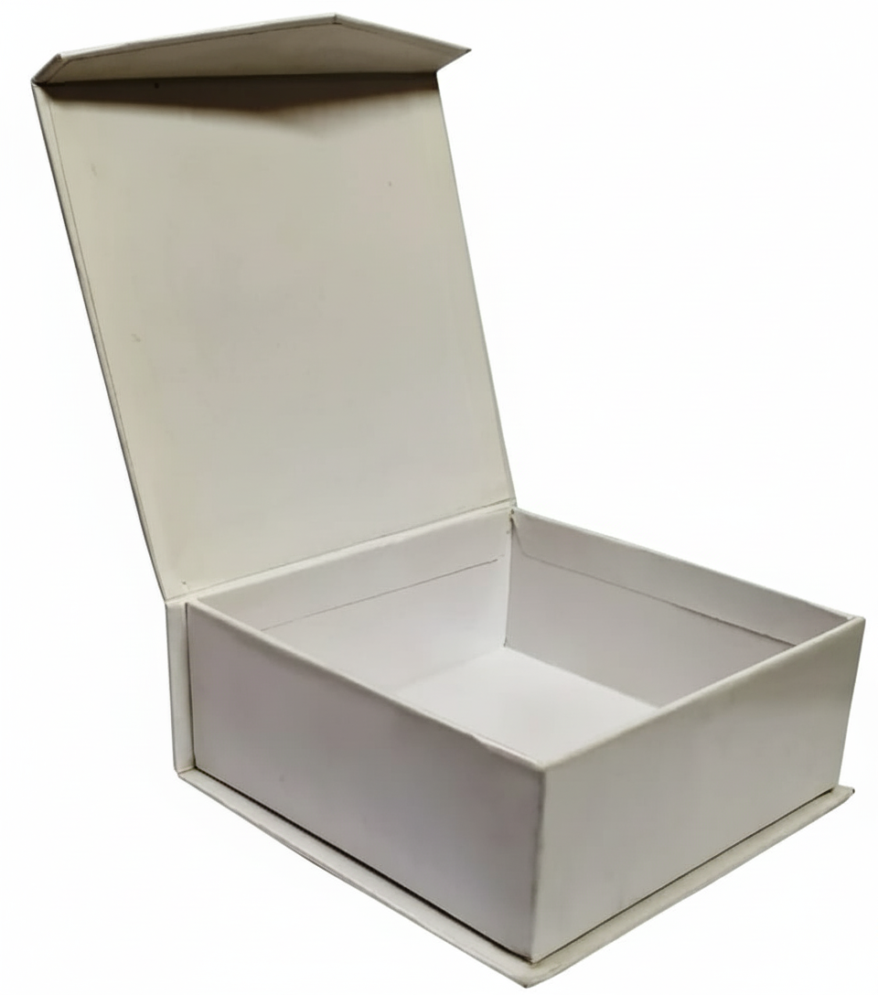 Magnetic Closure Rigid Gift Box with Filler Material, 1.5m Satin Ribbon & Greeting Card