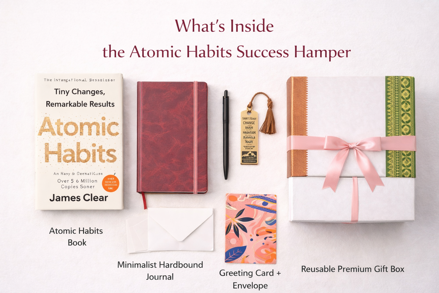 The Atomic Habits Transformation Kit – Premium Gift Box for Success, Discipline & Daily Growth