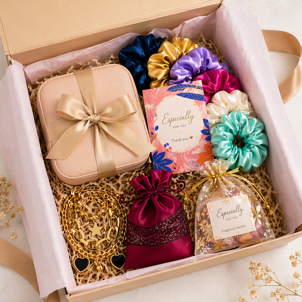 Gifnova Elegance Bloom Women’s Luxury Gift Hamper | 6 Premium Gifts Inside |