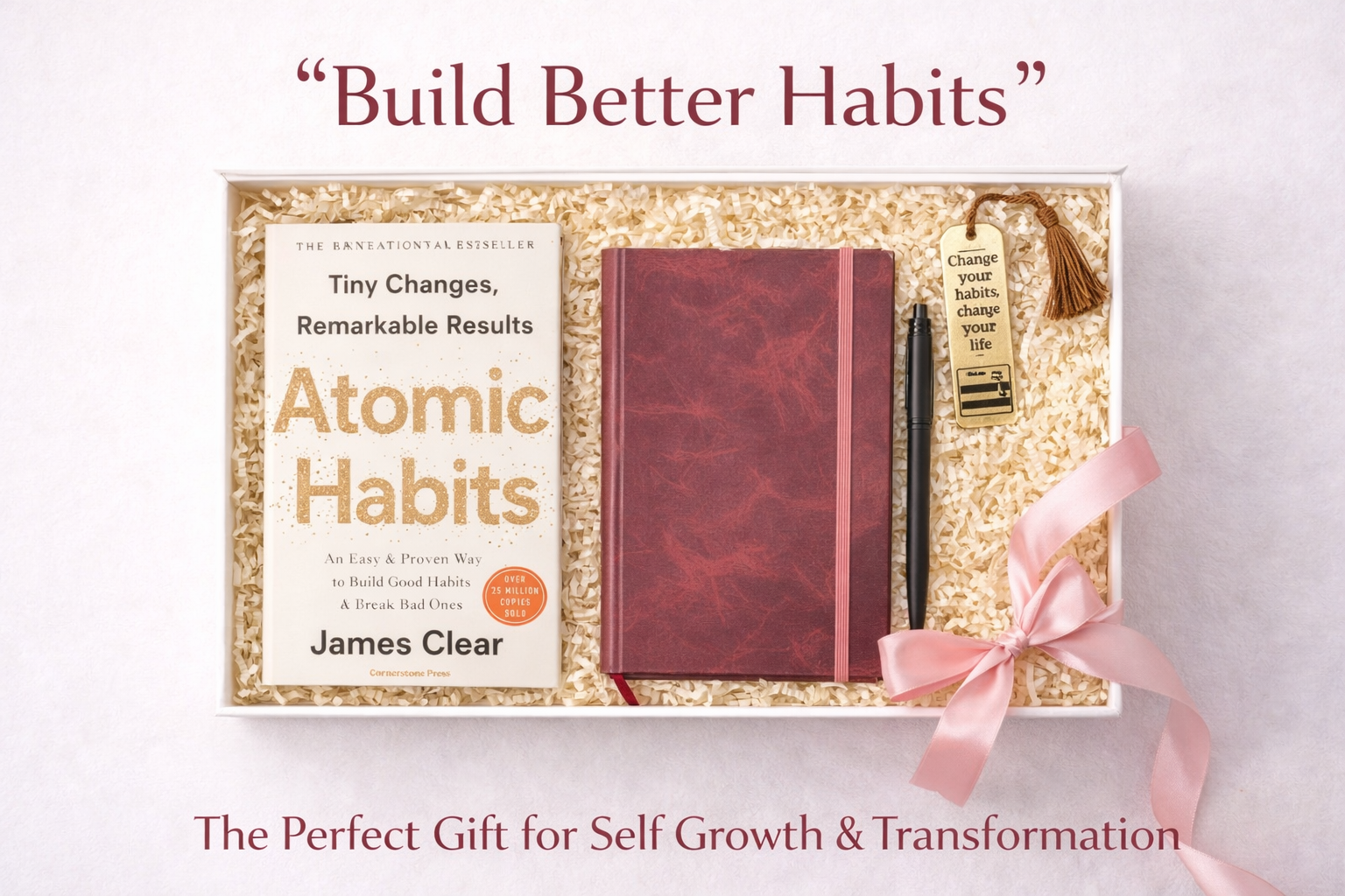 The Atomic Habits Transformation Kit – Premium Gift Box for Success, Discipline & Daily Growth